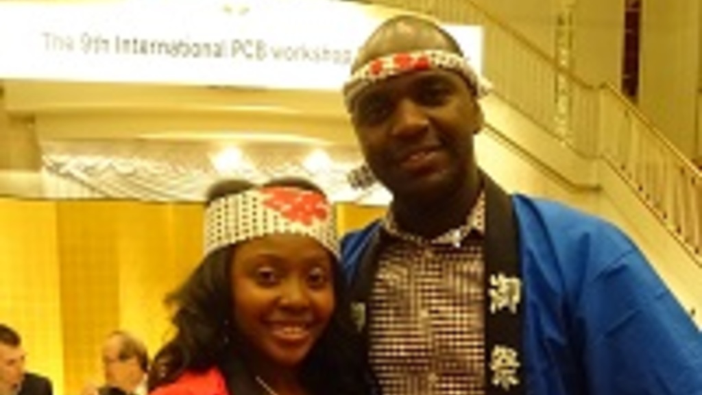 Eric Uwimana and Victoria Parker at PCB Conference